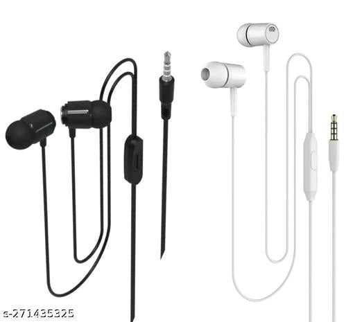 Wired Earphones (Multicolor, Pack of 2)